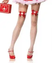 Чулки, колготки красные