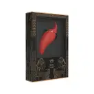 Вибратор 2в1 с язычком Zalo — Hero Wine Red, кристалл Swarovski photo 8