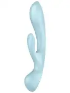 Вибратор-кролик Satisfyer Triple Oh Blue photo 1