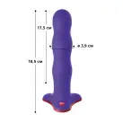 Фаллоимитатор Fun Factory BOUNCER, фиолетовый, шарики внутри, эффект вибрации, диаметр 3,9 см photo 2