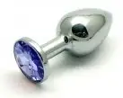 Анальная пробка SWAROVSKI BLUE S photo 1
