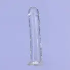 Прозрачный фаллоимитатор на присоске ADDICTION Vertical Dong 7″, вибропуля в подарок photo 2