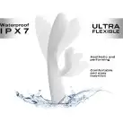 Вибратор-кролик с подогревом Dorcel FLEXI RABBIT WHITE, гибкий ствол photo 4