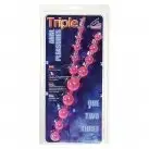 Анальный стимулятор TRIPLE ANAL PLEASURES, розовый photo 3