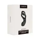 Двойное эрекционное кольцо Svakom Benedict Black со стимуляцией промежности photo 7