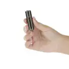 Вибропуля PowerBullet First-Class Bullet 2.5″ with Key Chain Pouch, Gun Metal, 9 режимов вибрации photo 3